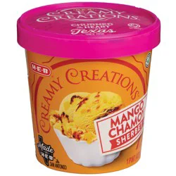 H-E-B Creamy Creations Mango Chamoy Sherbet