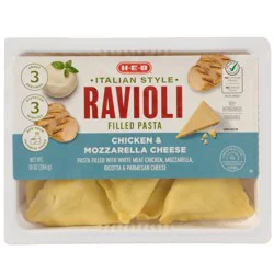 H-E-B Italian-Style Ravioli Filled Pasta - Chicken & Mozzarella