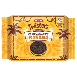 H-E-B Limited Edition Twisters Chocolate Banana Sandwich Cookies