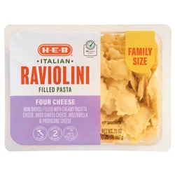 H-E-B Italian Raviolini Filled Pasta - Four Cheese
