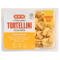 H-E-B Italian Tortellini Filled Pasta Family Size - Four Cheese
