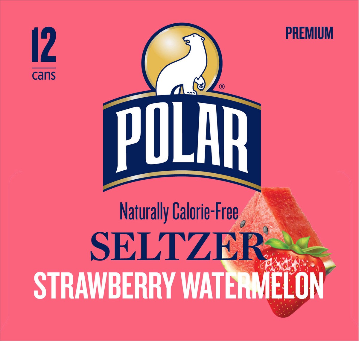 slide 2 of 7, Polar Seltzer - 12pk 12oz - Strawberry Watermelon, 12 ct; 12 fl oz