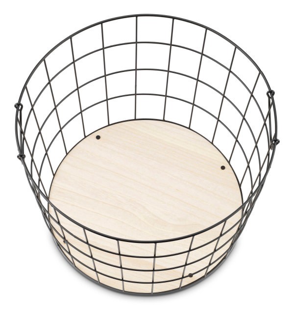 slide 9 of 13, Whitmor Round Wire Hamper with Flexible Handles, 1 ct