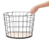 slide 4 of 13, Whitmor Round Wire Hamper with Flexible Handles, 1 ct