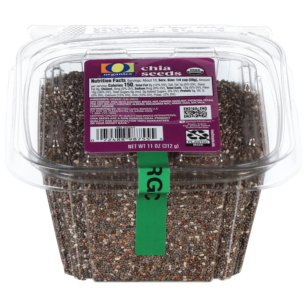 slide 14 of 14, Chia Seed Organic - 11 Oz, 11 oz