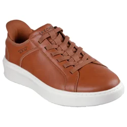 Skechers Street Men's Court Break Shoes, Cognac, Size 10.5
