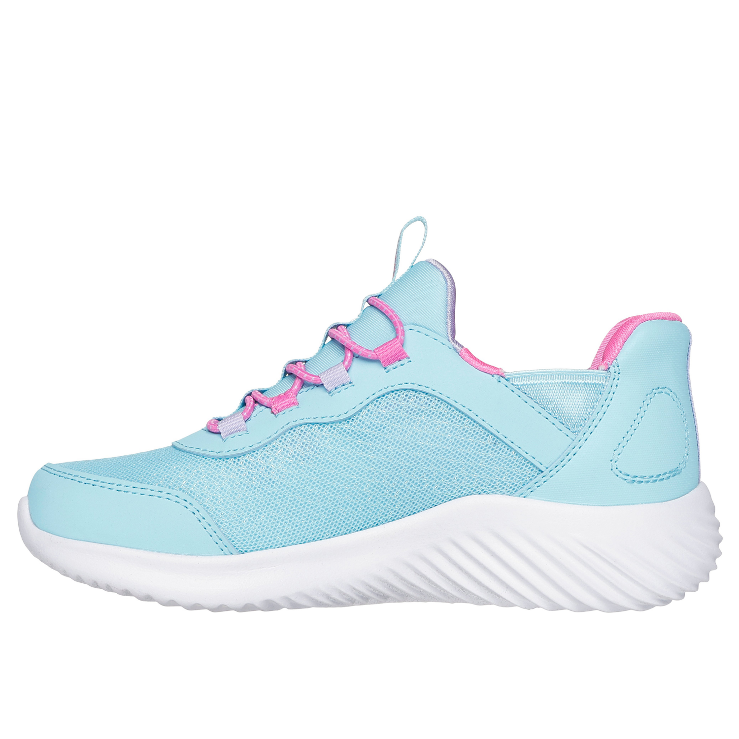 slide 2 of 4, Skechers Girls' Bounder Athletic Shoes, Turquoise, Size 3, 1 ct