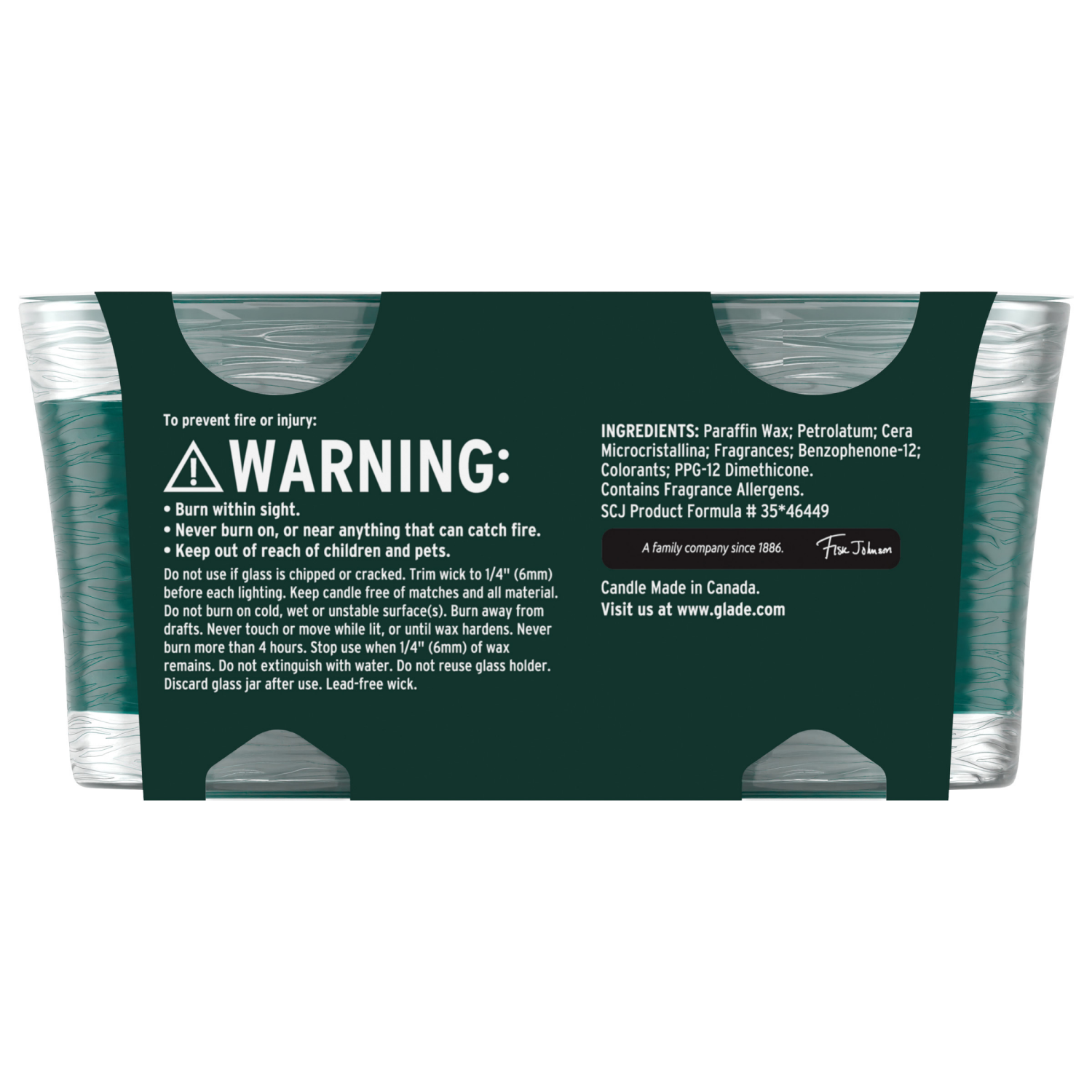 slide 2 of 8, Glade Candle Jar, Balsam & Spruce, 4.08oz., 2 count, 2 ct