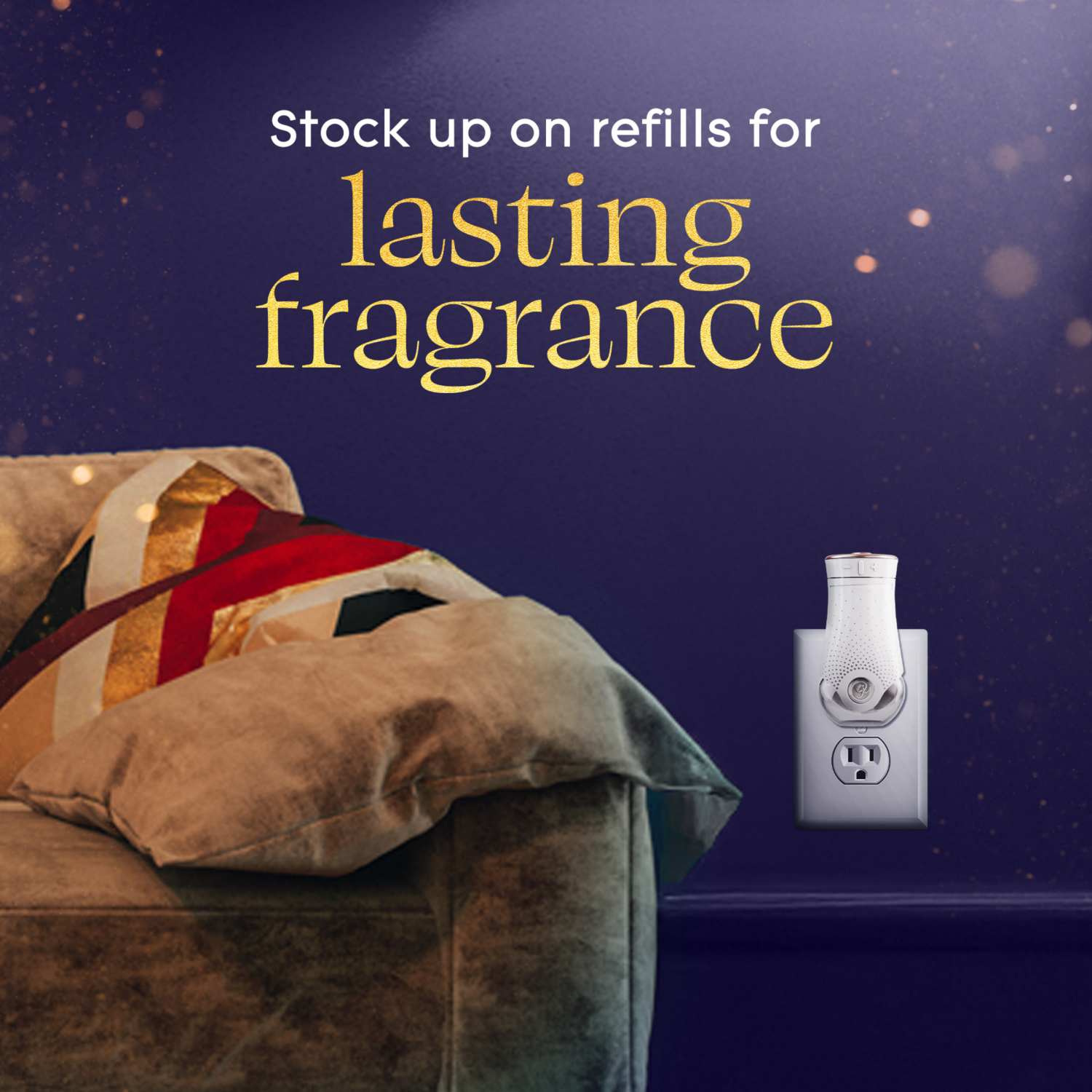 slide 3 of 8, Glade PlugIns Refills Air Freshener, Embers & Sandalwood, 1.34oz., 2 count, 2 ct