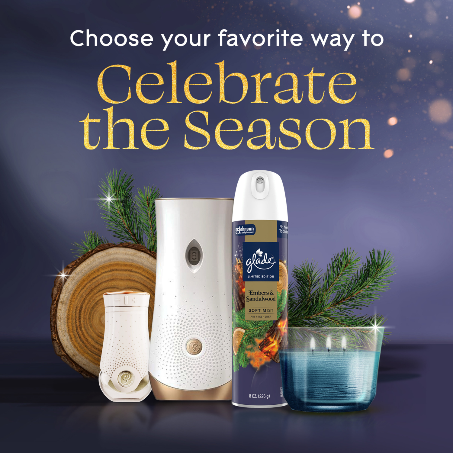 slide 7 of 8, Glade PlugIns Refills Air Freshener, Embers & Sandalwood, 1.34oz., 2 count, 2 ct
