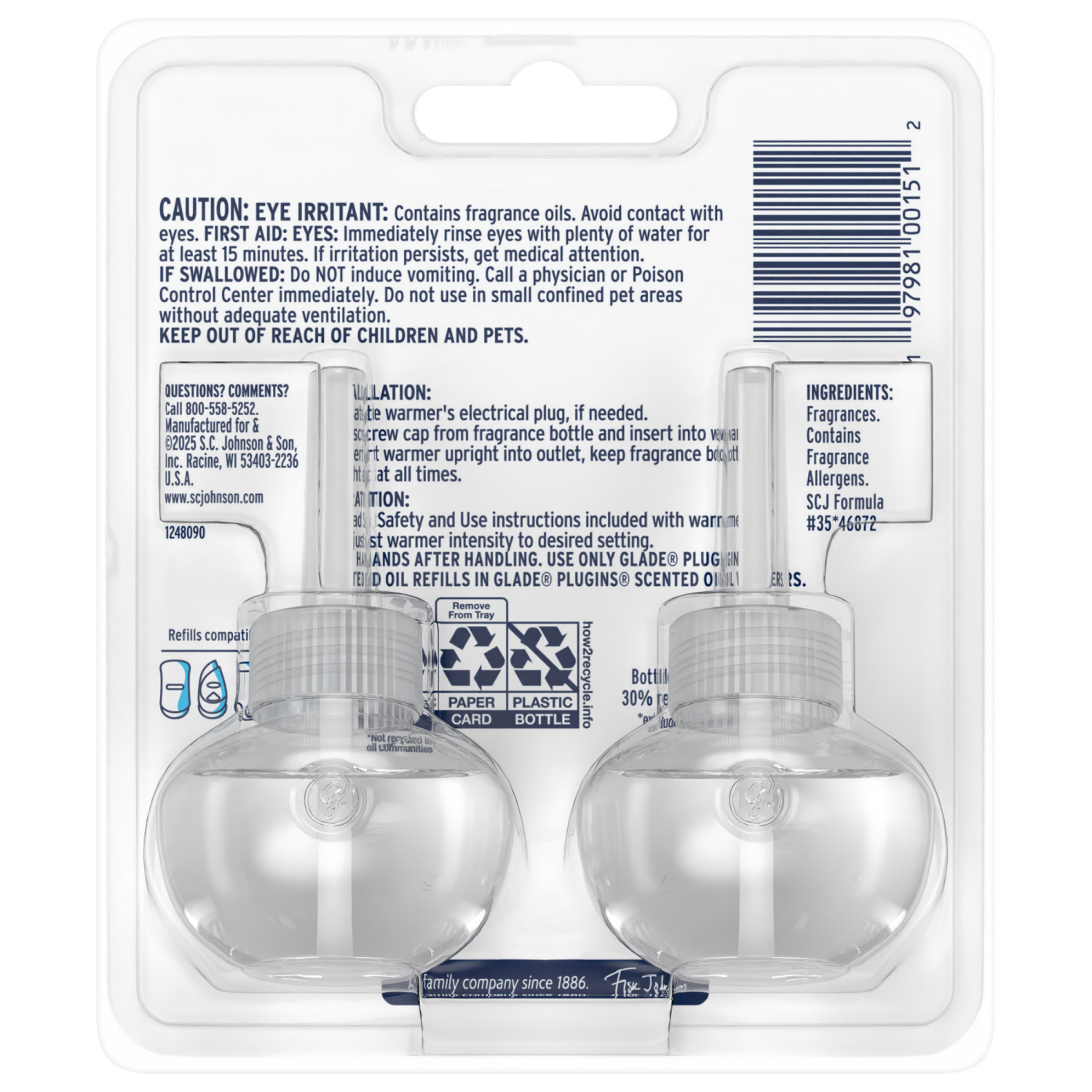 slide 2 of 8, Glade plugIns Pomegranate & Currant Scented Oil Refill - 2 ct, 2 ct; 1.34 oz