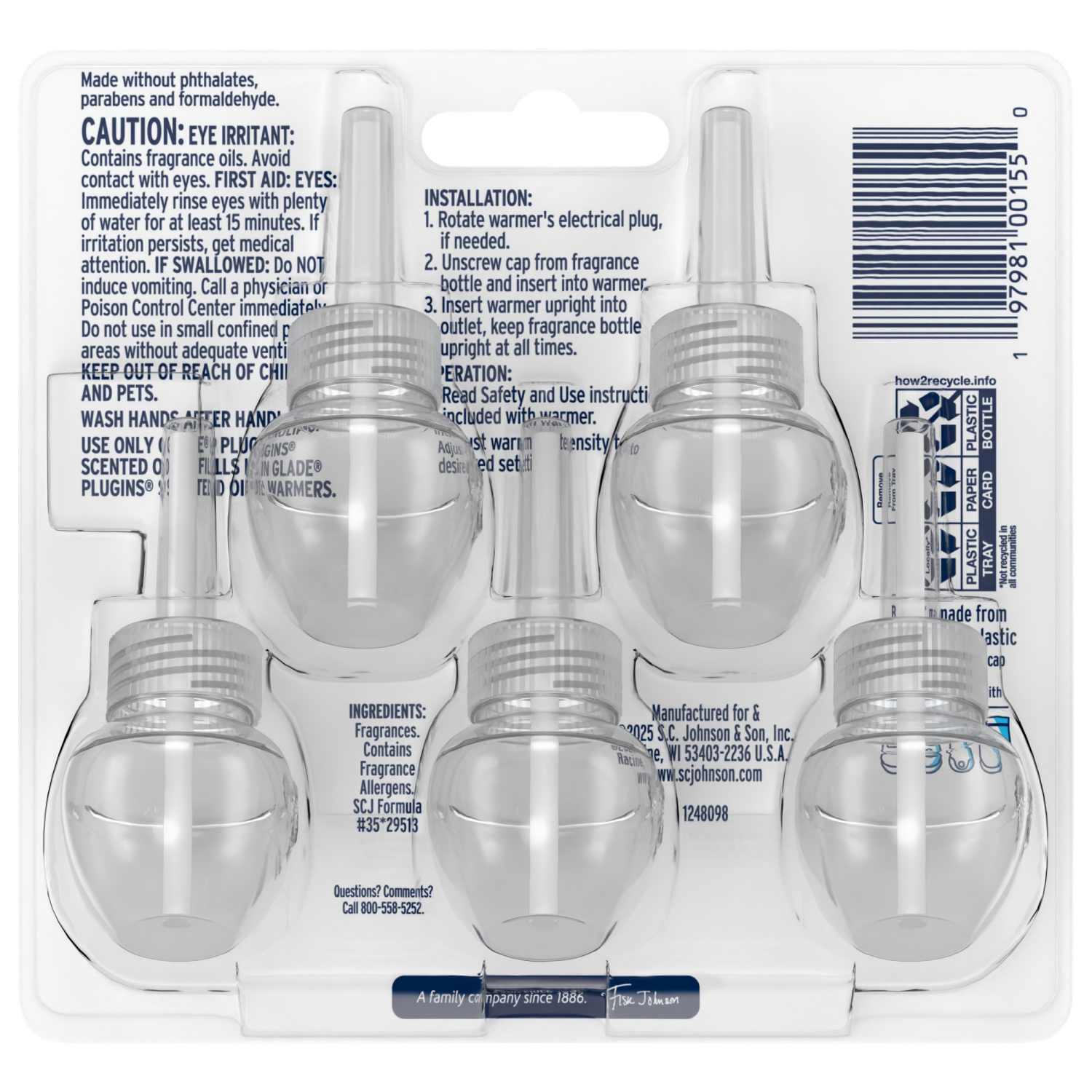 slide 2 of 8, Glade PlugIn Refills Air Freshener, Pumpkin & Ginger, 1.34oz., 5 count, 5 ct