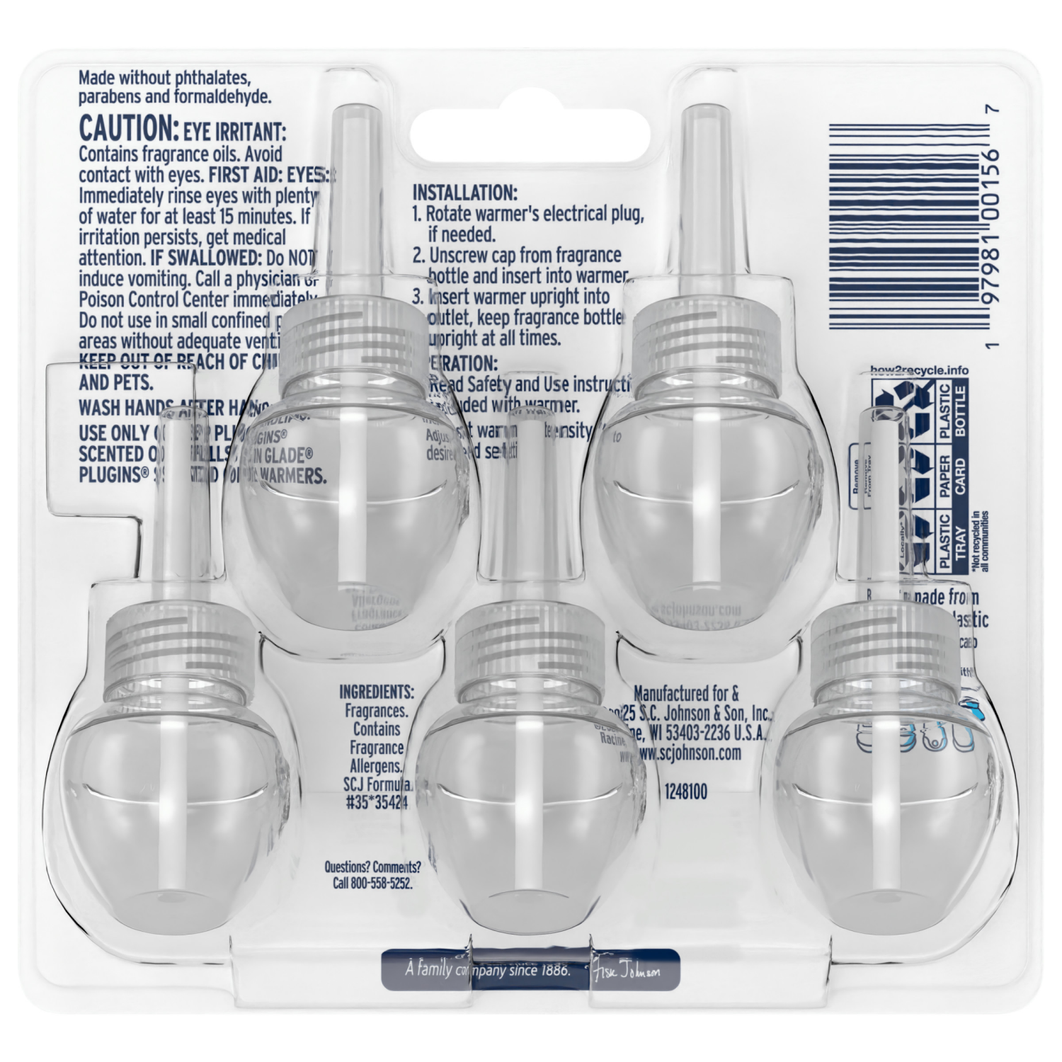 slide 2 of 8, Glade PlugIn Refills Air Freshener, Warm Apple & Spices, 1.34oz., 5 count, 5 ct