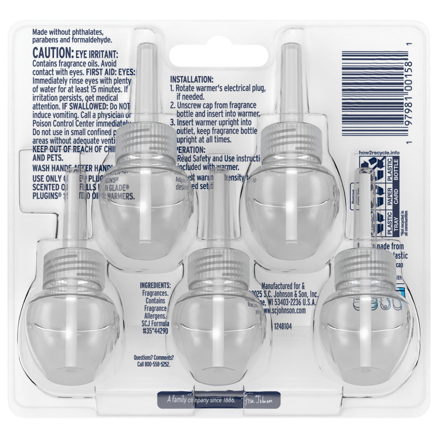 slide 2 of 8, Glade PlugIn Refills Air Freshener, Balsam & Spruce, 1.34oz., 5 count, 5 ct