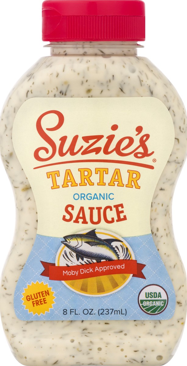 slide 1 of 12, Suzie's Suzies Organic Tartar Sauce, 8 fl oz