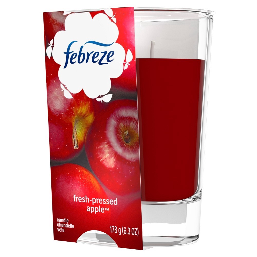 slide 6 of 6, Febreze Fresh-Pressed Apple Scented Candle, 6.3 oz