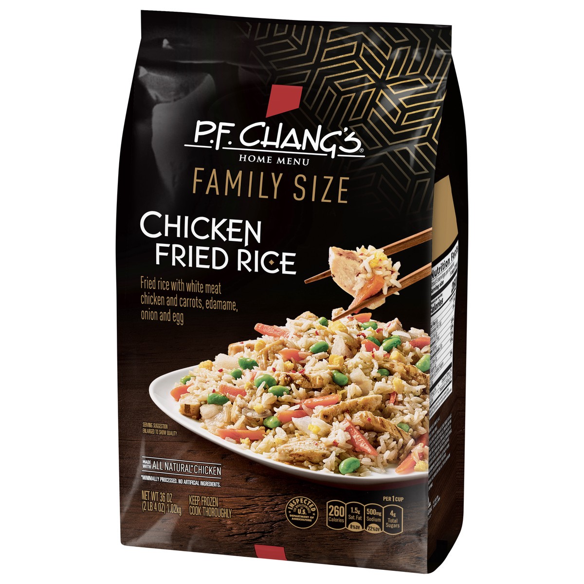 slide 3 of 6, P.F. Chang's Home Menu Chicken Fried Rice Family Size Skillet Meal, Frozen Meal, 36 OZ, 36 oz
