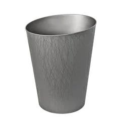Hefty 2.3-gal / Decorative Wastebasket, Gunmetal Gray