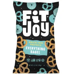 FitJoy Grain Free Everything Seasoned Pretzel Twists - 4.5oz