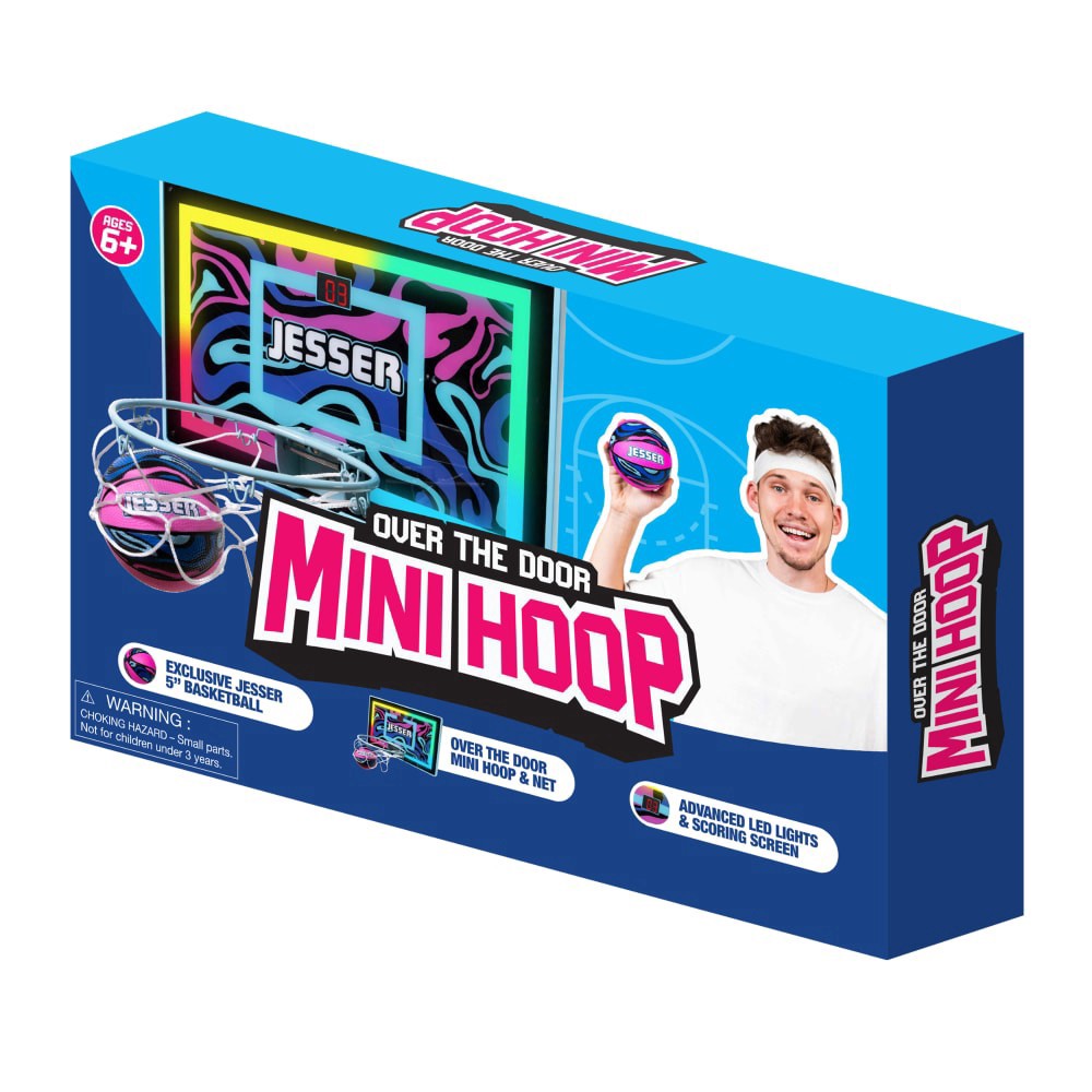 slide 3 of 4, Jesser Over the Door Mini Hoop, 1 ct