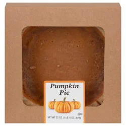 Bakery Pumpkin Pie 8 Inch