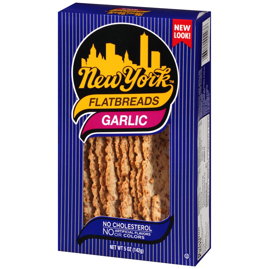 slide 3 of 8, New York Flatbreads Garlic Flatbreads 5 oz, 5 oz