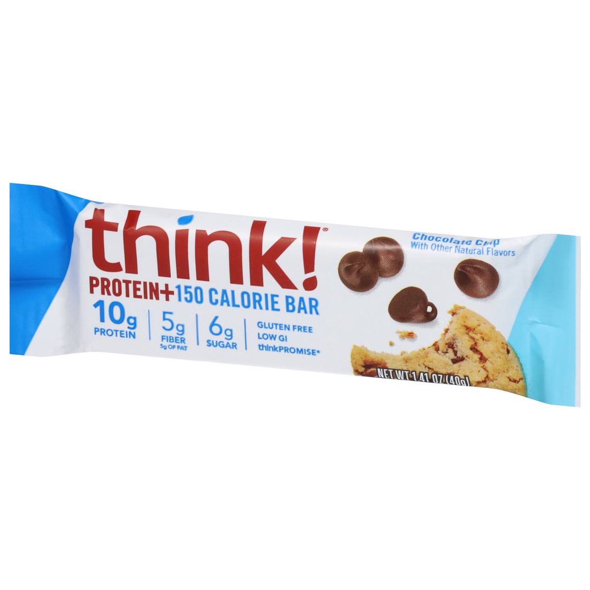 slide 12 of 14, thinkThin Think! Chocolate Chip Protein Bar, 1.41 oz