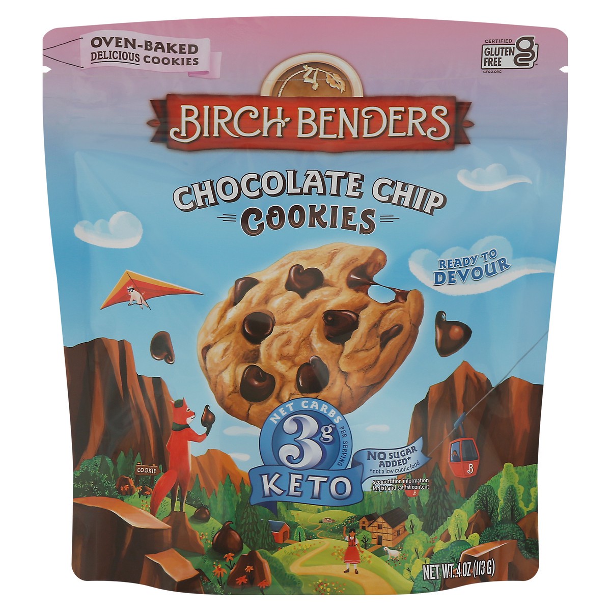 slide 1 of 9, Birch Benders Chocolate Keto Cookies 4Oz, 1 ct