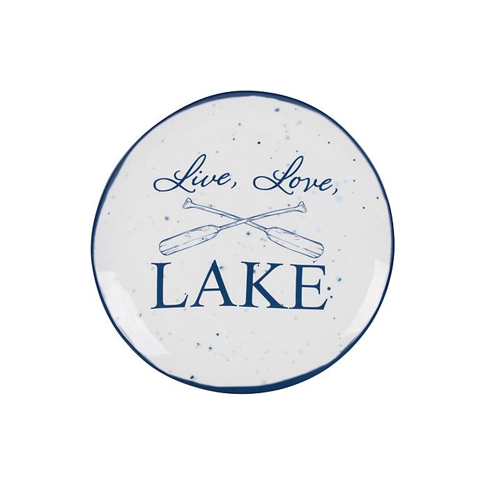 slide 1 of 1, Everyday White by Fitz and Floyd Live, Love, Lake'' Accent Plate'', 1 ct