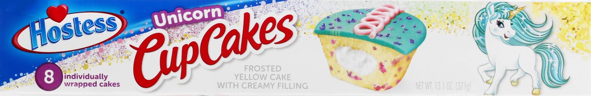 slide 7 of 9, HOSTESS Unicorn Cupcakes, Creamy Filling, 8 Count , 13.1 oz, 13.1 oz