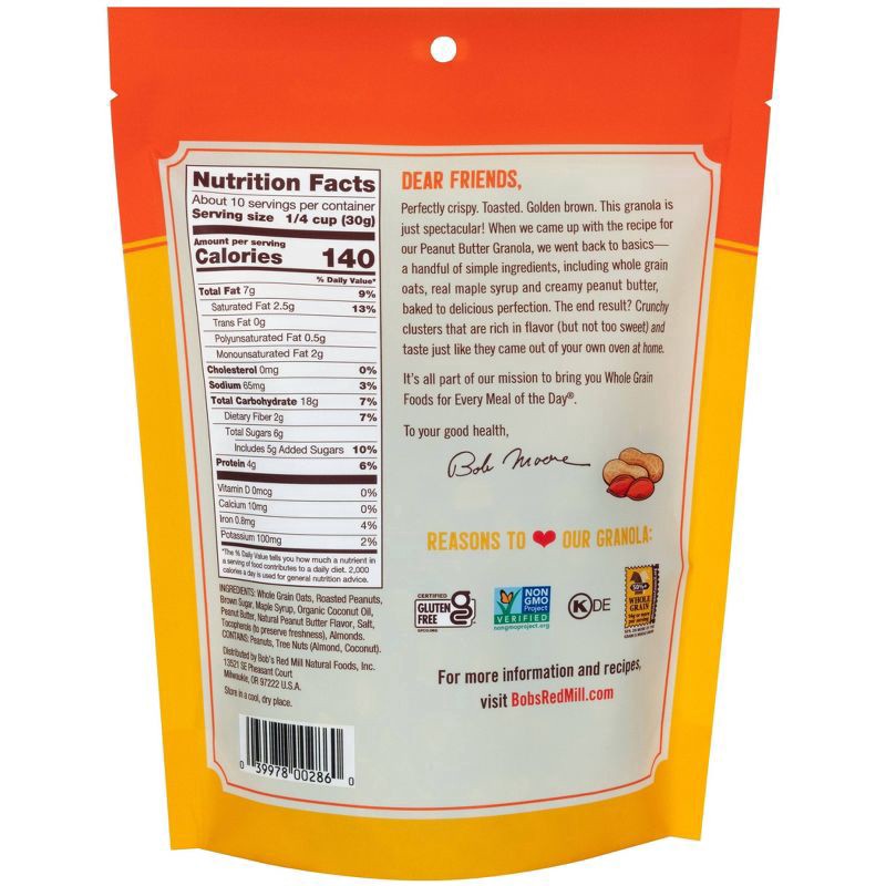 slide 5 of 5, Bob's Red Mill Homestyle Peanut Butter Granola 11 oz, 11 oz