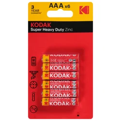 Kodak Super Heavy Duty Zinc Batteries AAA