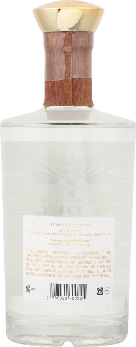 slide 10 of 11, Casa Del Sol Blanco Tequila 750 ml, 750 ml