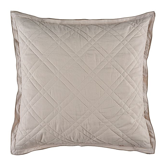 slide 1 of 2, Bridge Street Almina European Pillow Sham - Taupe, 1 ct