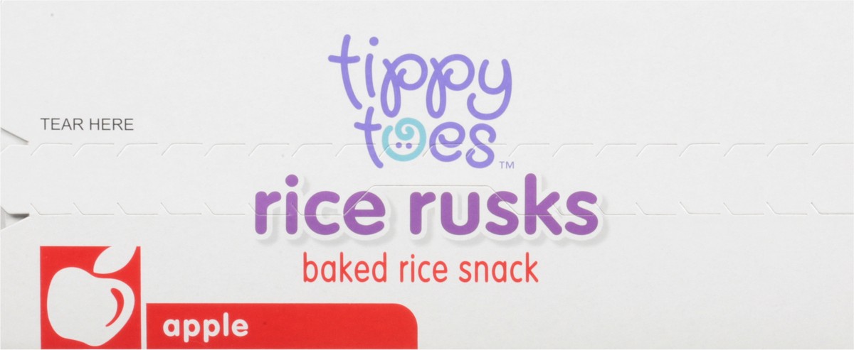 slide 6 of 15, Tippy Toes Rice Rusks Baked Apple Rice Snack 12 ea, 12 ct