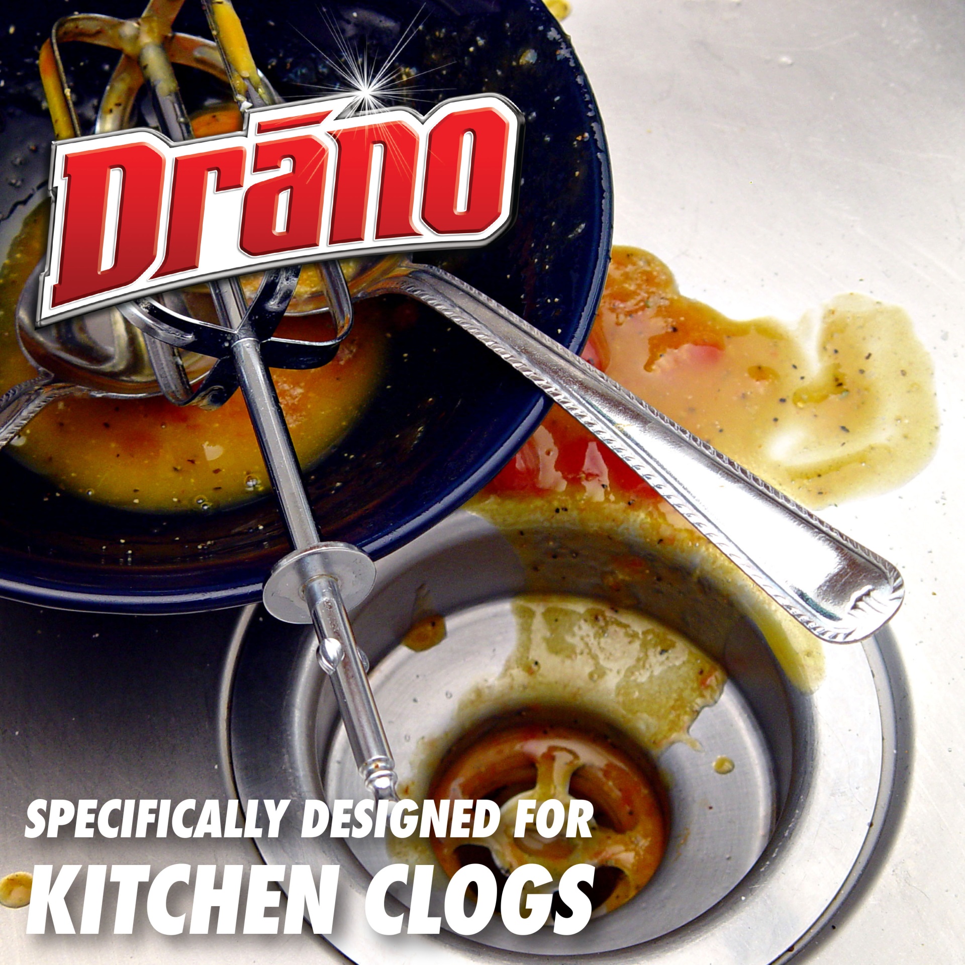 slide 5 of 7, Drano Kitchen Granules Clog Remover, 8.82 oz