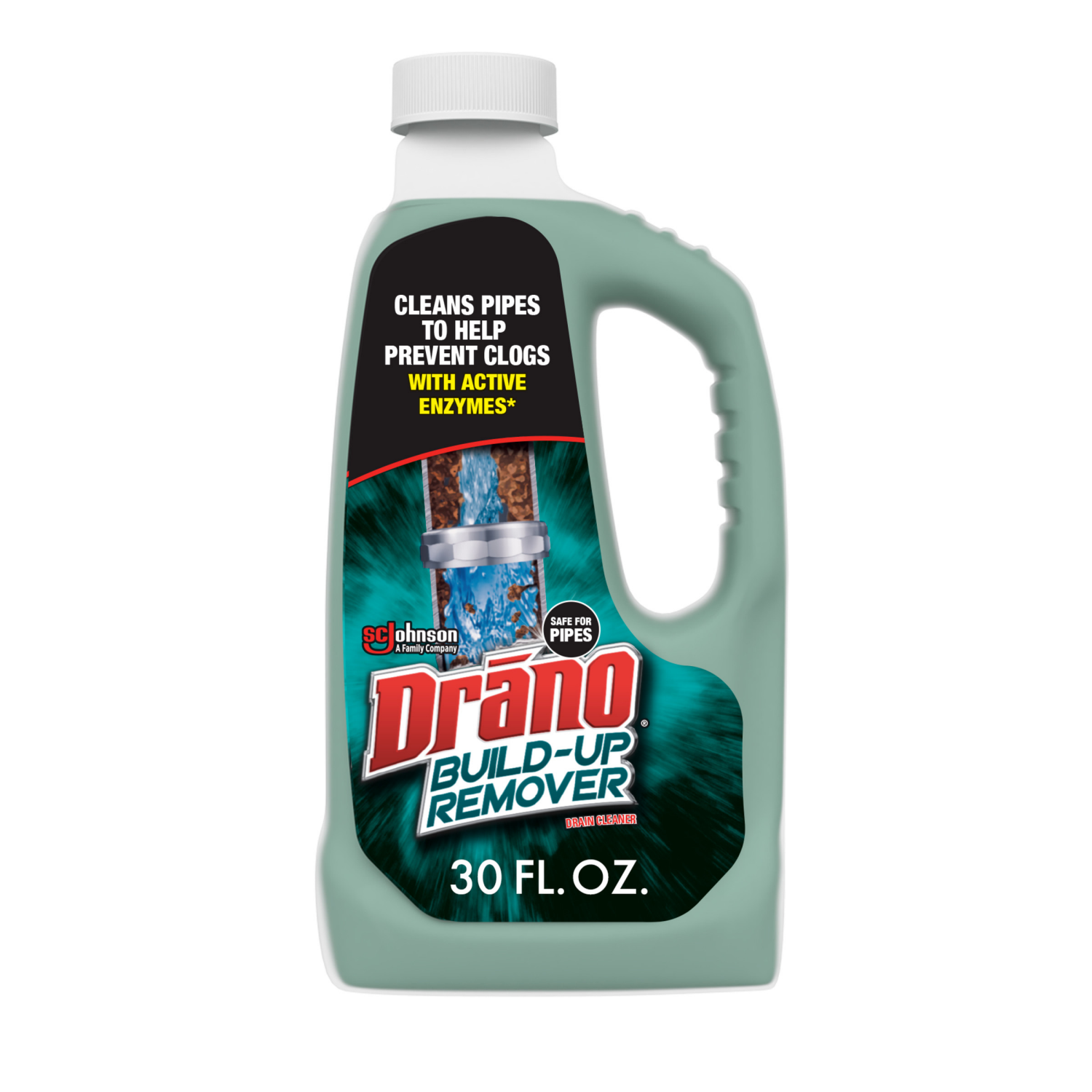 slide 1 of 5, Drano Drain Cleaner Build Up Remover 30, 30 fl oz