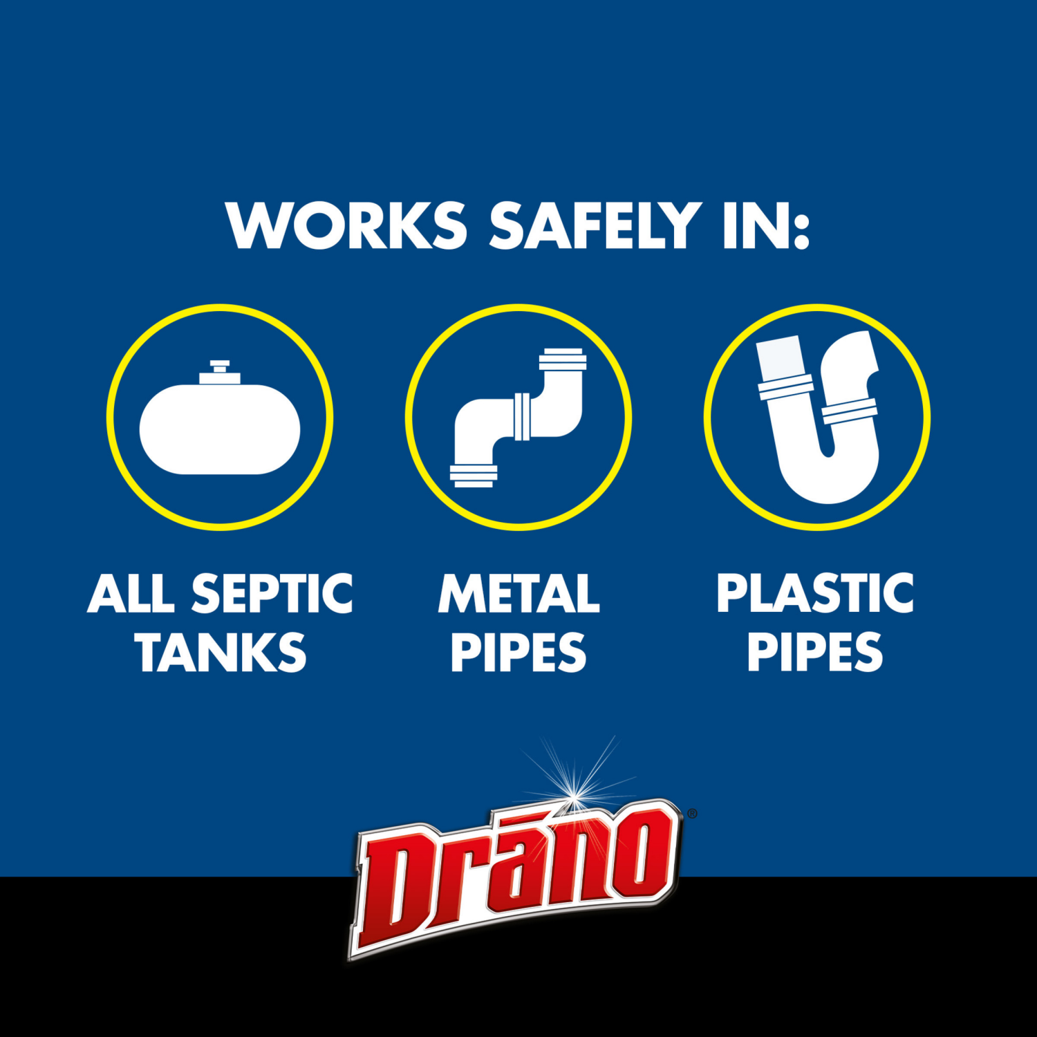 slide 5 of 5, Drano Advanced Septic Treatment 3 Pouches, 3 ct