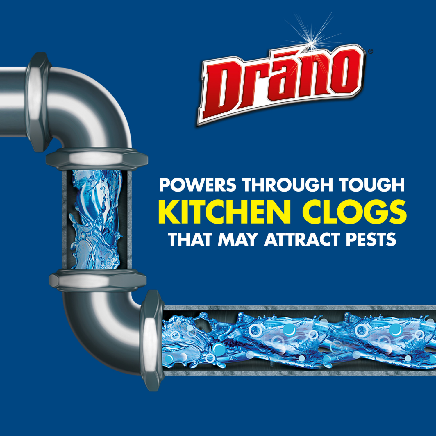 slide 5 of 8, Drano Kitchen Gel Clog Remover 16 oz, 16 oz