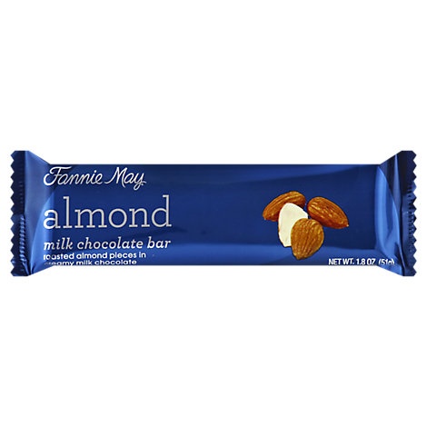 slide 1 of 1, Fannie May Milk Chocolate Almond, 1.8 oz
