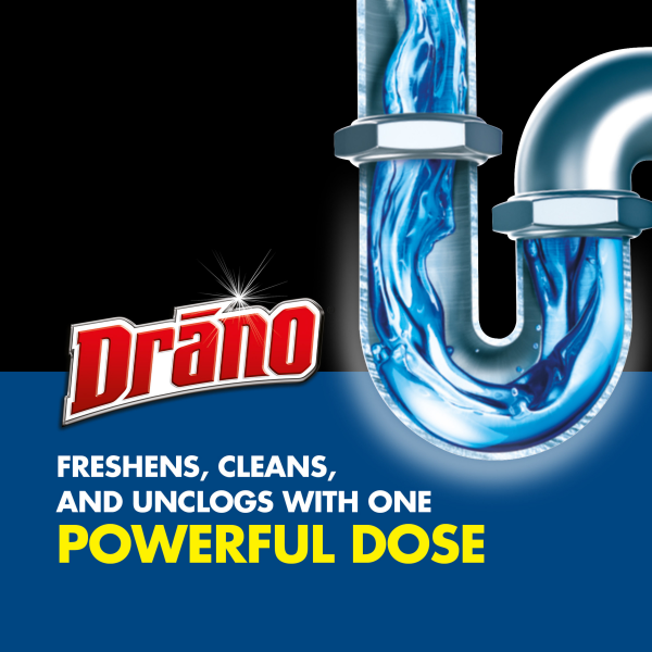 slide 28 of 29, Drano Commercial Line Dual-Force Foamer, Powerful Clog Remover, 17 oz, 17 fl oz