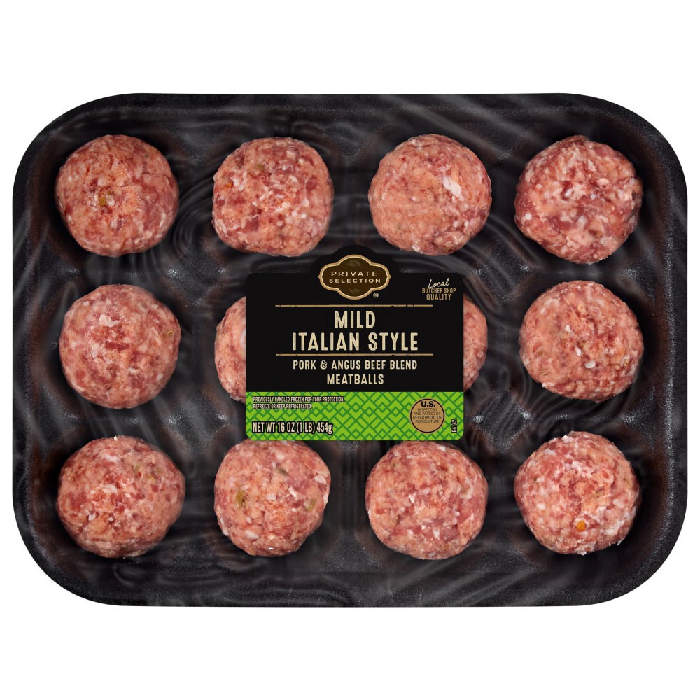 slide 2 of 2, Private Selection Mild Italian Meatballs, 16 oz