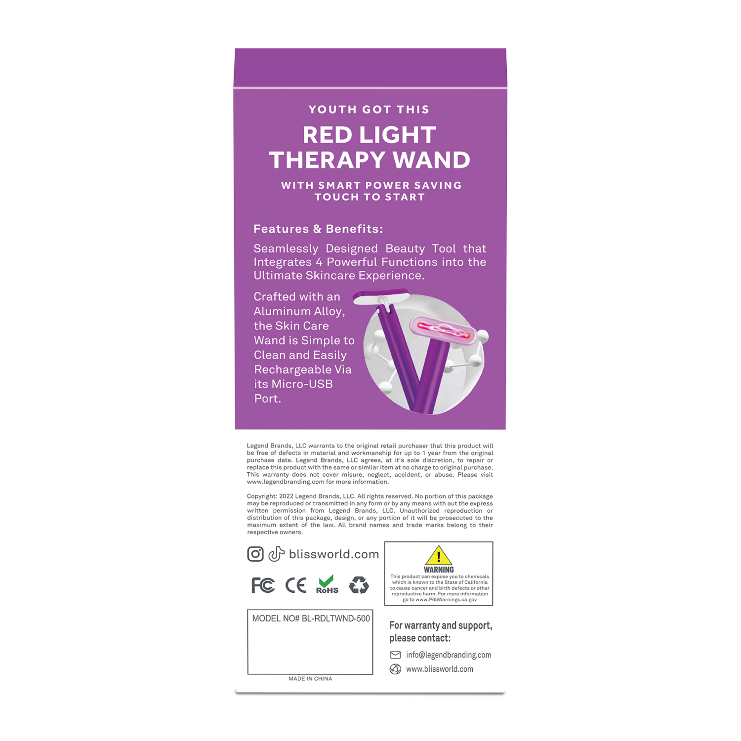 slide 2 of 8, bliss Red Light Wand Count 1, 1 ct