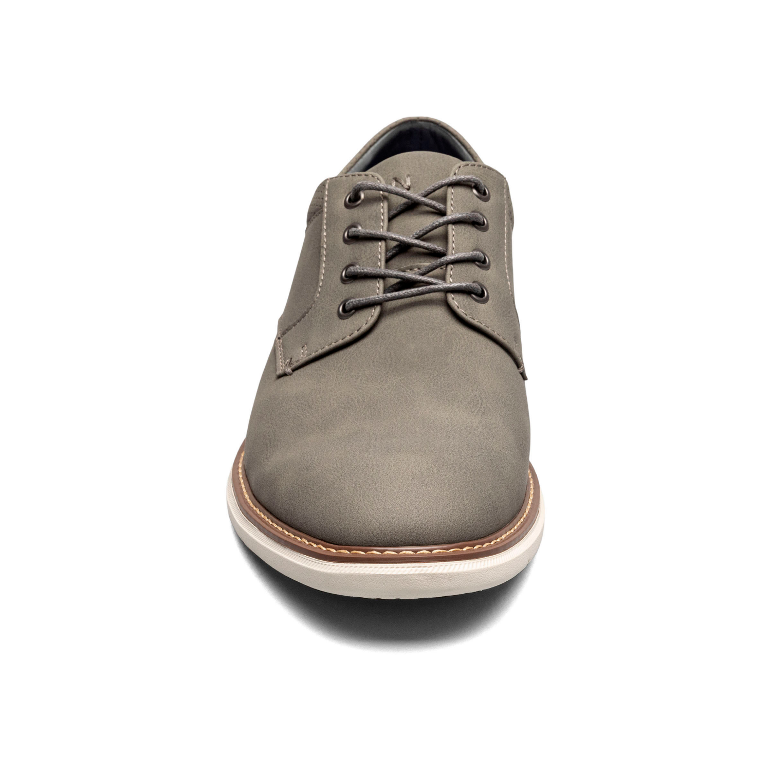 slide 1 of 4, Nunn Bush Men's Chase Casual Plain Toe Oxford, Gray, Size 11.5, 1 ct