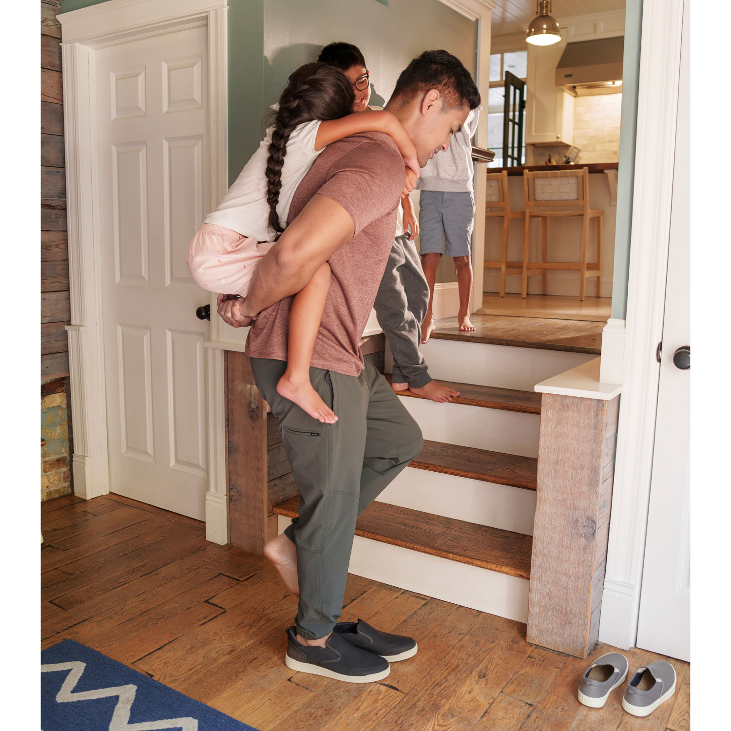 slide 5 of 7, Nunn Bush Men's Kore City Walk EZ Slip, Black Multi, Size 13, Size 13