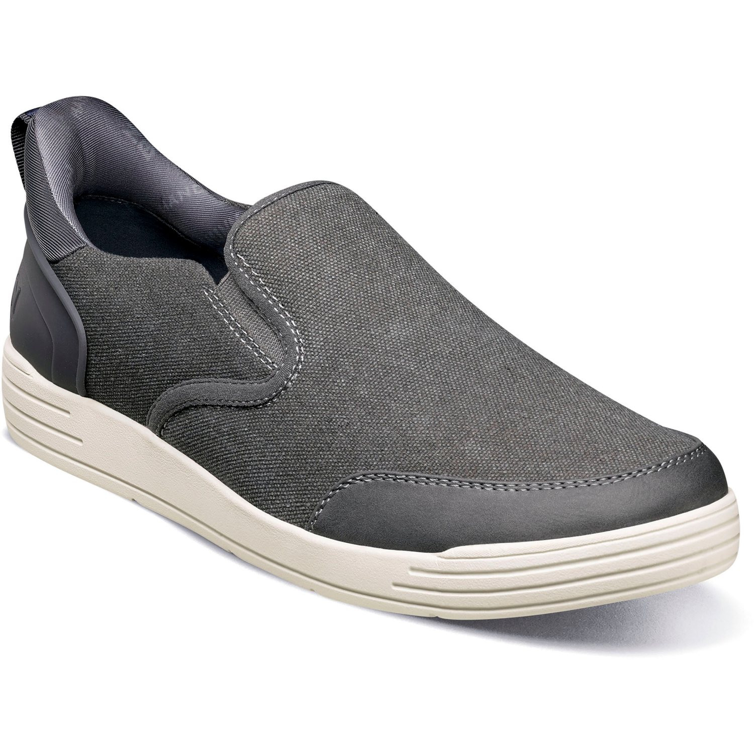 slide 7 of 8, Nunn Bush Men's Kore City Walk EZ Canvas, Charcoal, Size 9, Size 9