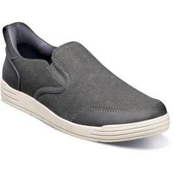 Nunn Bush Men's Kore City Walk Ez Canvas, Charcoal, Size 12