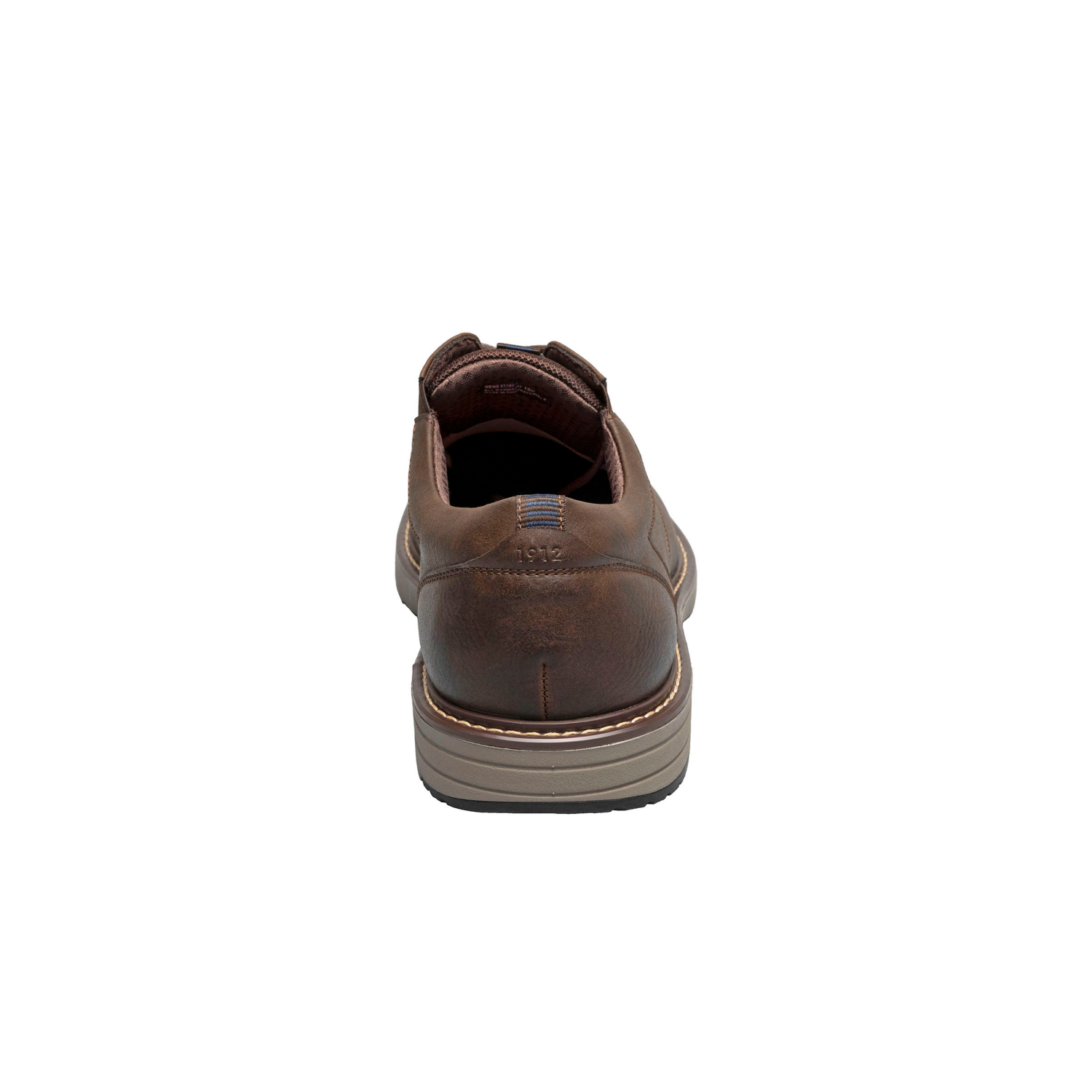 slide 2 of 8, Nunn Bush Men's Gates Plain Toe Oxford, Brown, 12, 1 ct