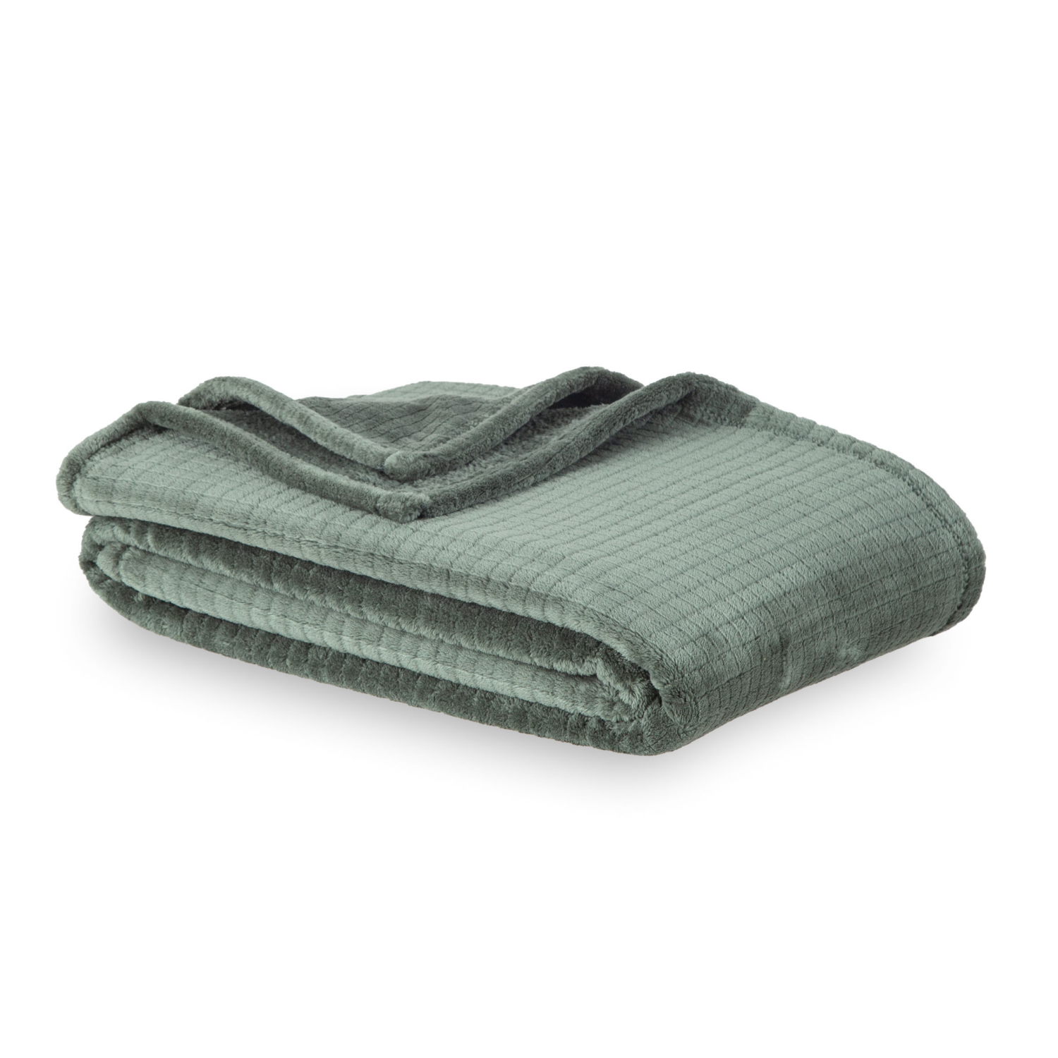 slide 3 of 4, Berkshire Blanket Grid Dobby Velvetloft, 50in x 70 in, Evening Tide, 1 ct