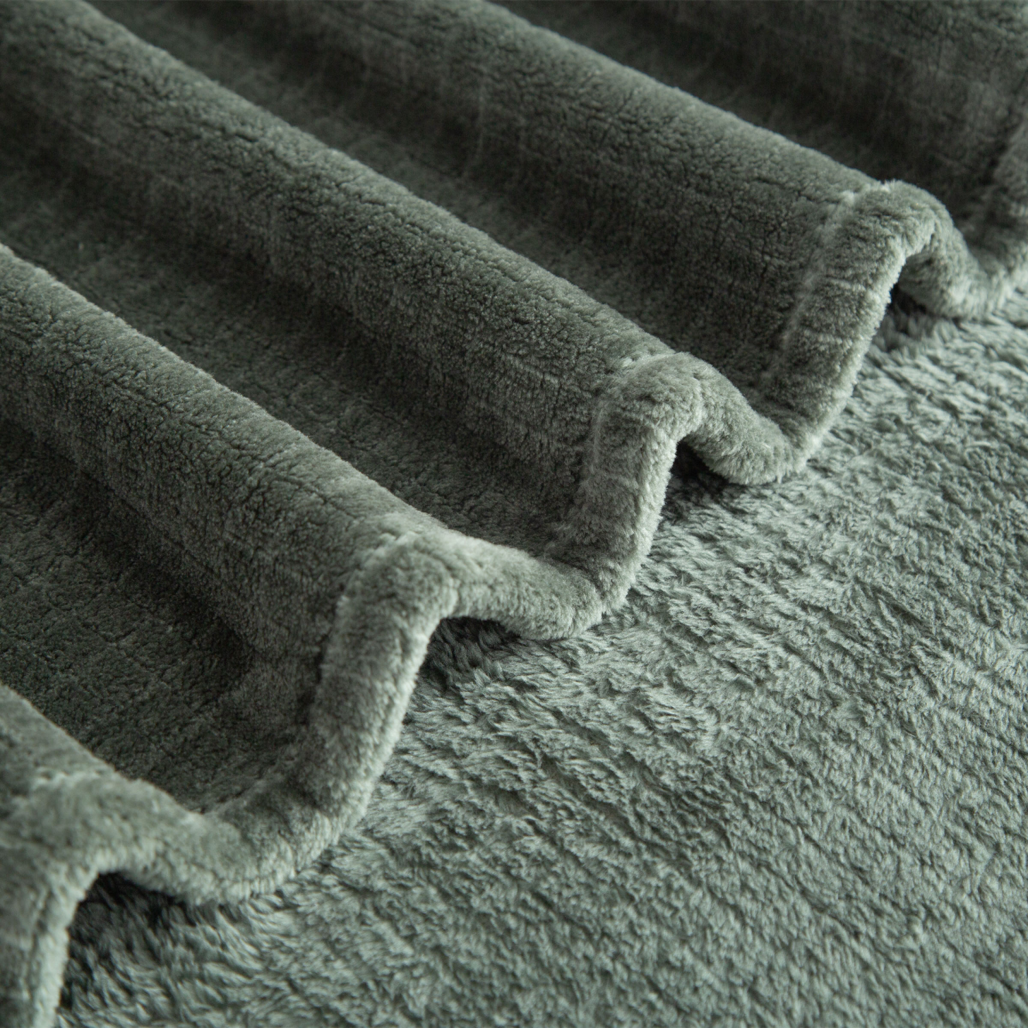 slide 4 of 4, Berkshire Blanket Grid Dobby Velvetloft, 50in x 70 in, Evening Tide, 1 ct